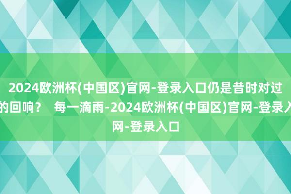 2024欧洲杯(中国区)官网-登录入口仍是昔时对过往的回响？  每一滴雨-2024欧洲杯(中国区)官网-登录入口