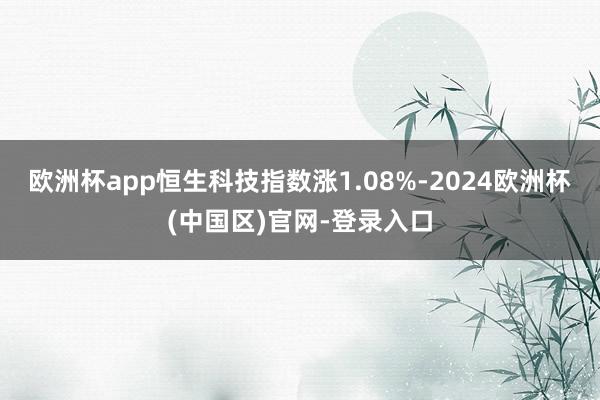 欧洲杯app恒生科技指数涨1.08%-2024欧洲杯(中国区)官网-登录入口