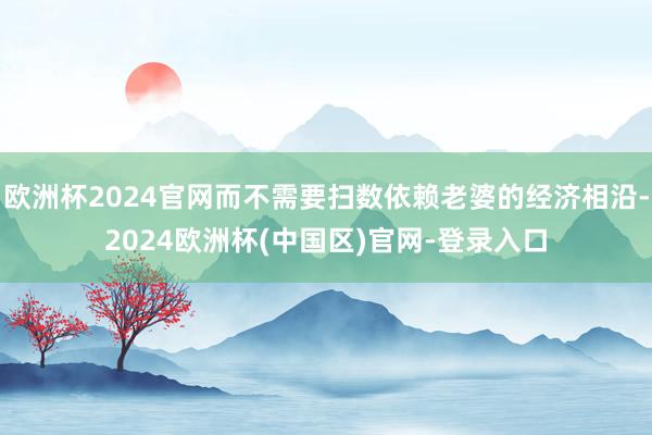 欧洲杯2024官网而不需要扫数依赖老婆的经济相沿-2024欧洲杯(中国区)官网-登录入口