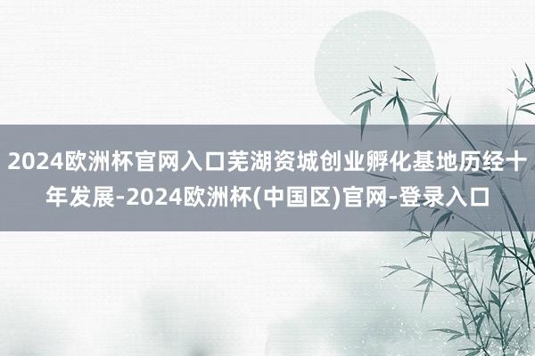 2024欧洲杯官网入口芜湖资城创业孵化基地历经十年发展-2024欧洲杯(中国区)官网-登录入口